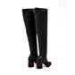 Bota Larga Moramora Para Mujer 143042121 Negro Tucon 8CM Tubo 56 CM