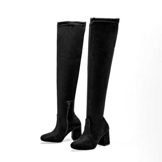      Bota Larga Moramora Para Mujer 143042121 Negro Tucon 8CM Tubo 56 CM