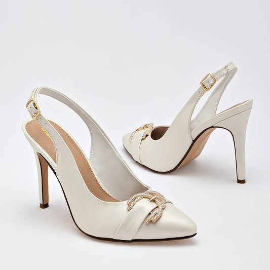 Zapatilla Casual Moramora Mujer 2312803 Blanco Tacon 10 Cm
