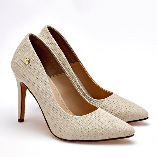 Zapatilla Casual Moramora Mujer 2313030 Blanco Tacon 10 Cm