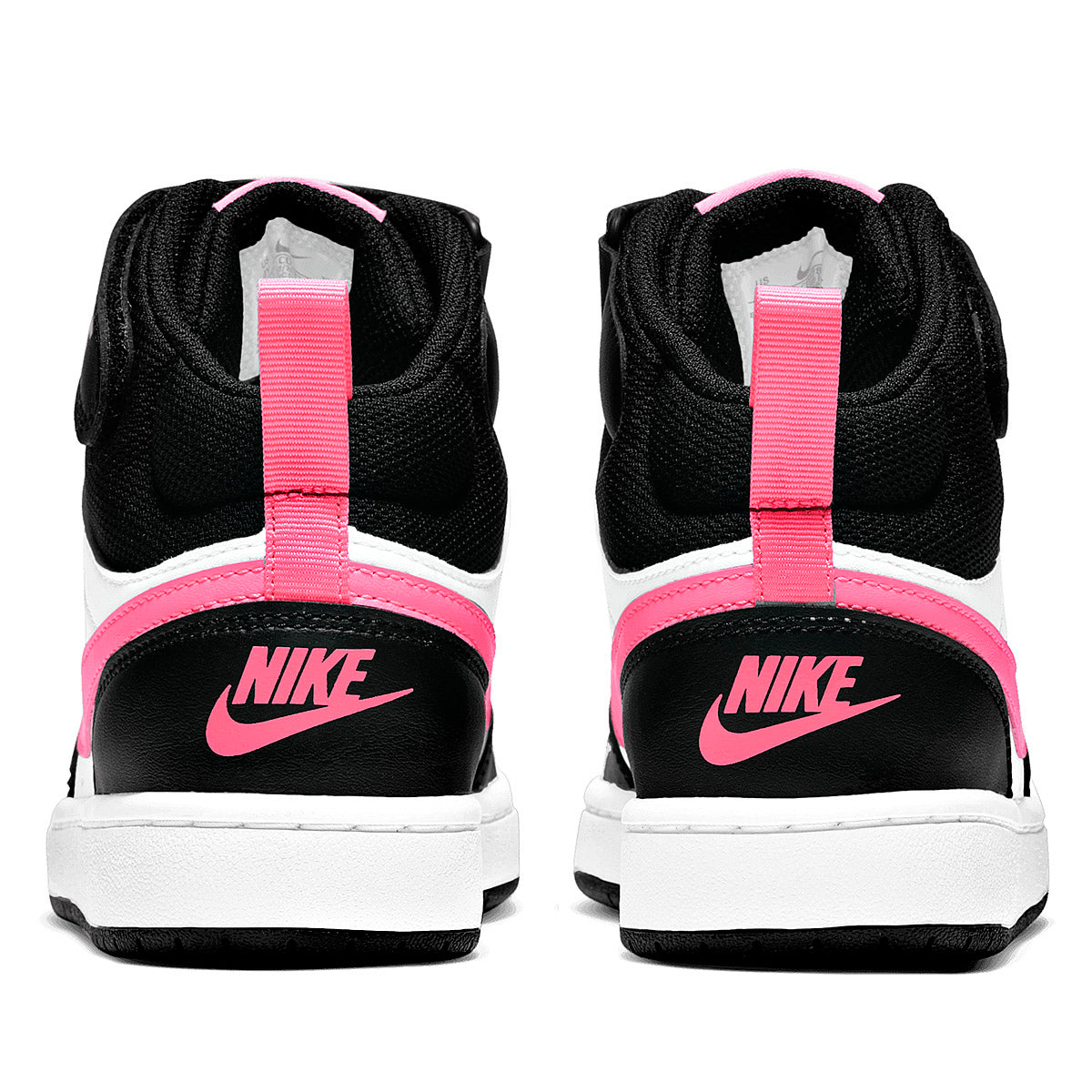 TENIS URBANO MUJER NIKE  Court Borough Mid 2 (BG) BLANCO NEGRO ROSA