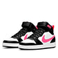 TENIS URBANO MUJER NIKE  Court Borough Mid 2 (BG) BLANCO NEGRO ROSA