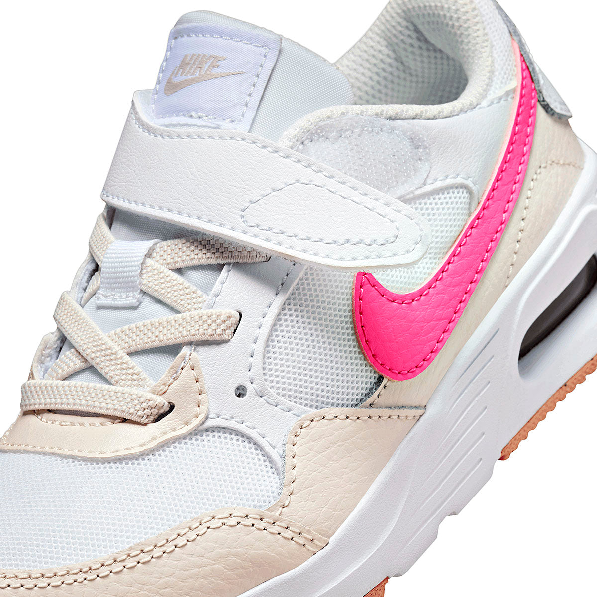 TENIS NIÑA URBANO NIKE  Air Max SC (PS) BLANCO BEIGE ROSA