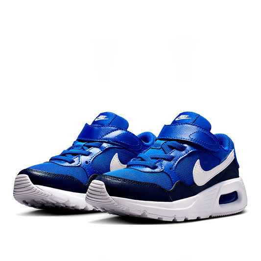 TENIS NIÑO URBANO NIKE  Air Max SC (PS) REY MARINO BLANCO