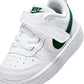 TENIS NIÑO URBANO NIKE  Court Borough Low Recraft BLANCO VERDE