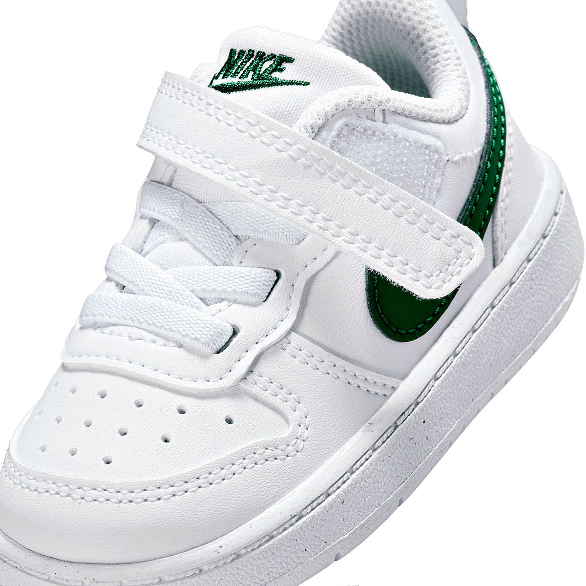 TENIS NIÑO URBANO NIKE  Court Borough Low Recraft BLANCO VERDE