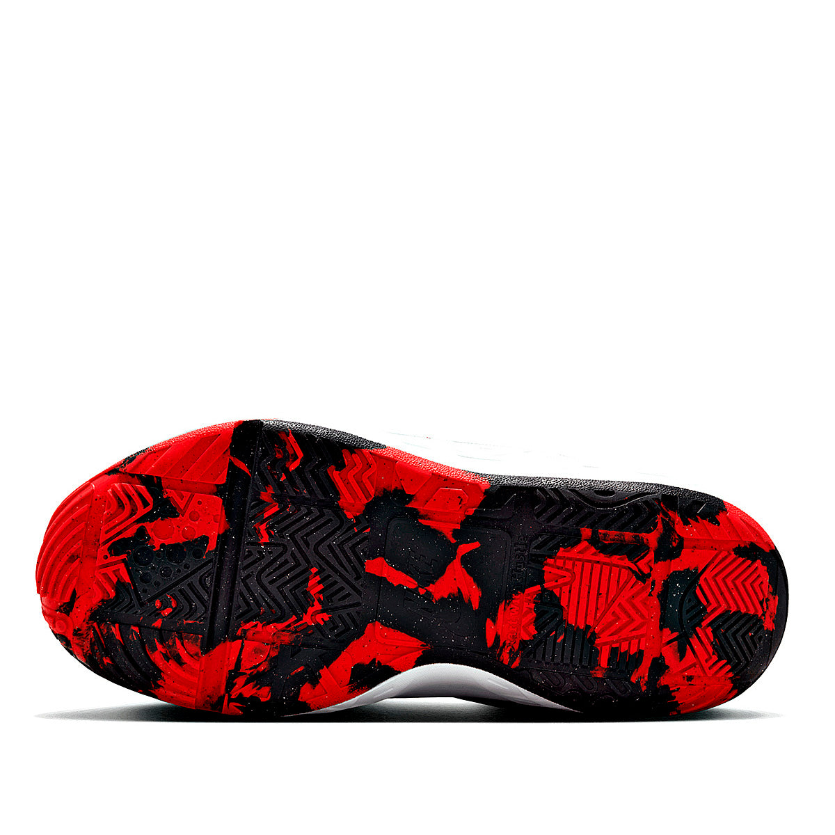 TENIS NIÑO DEPORTIVO NIKE  Team Hustle D 12 (PS) NEGRO ROJO BLANCO