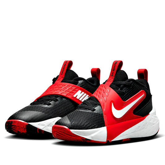 TENIS NIÑO DEPORTIVO NIKE  Team Hustle D 12 (PS) NEGRO ROJO BLANCO