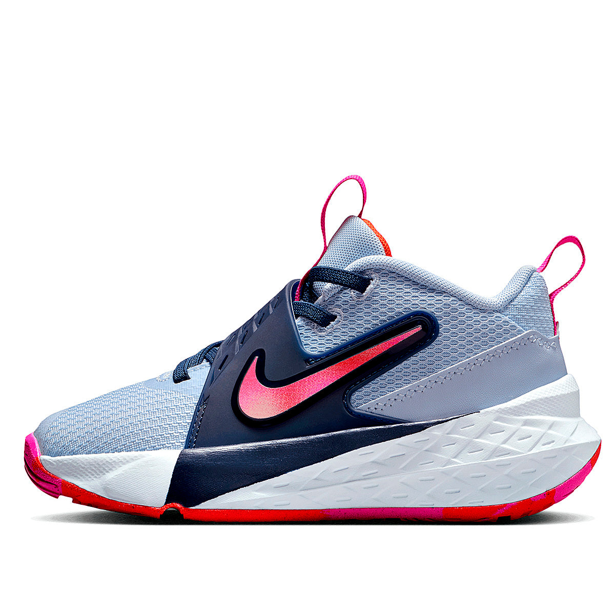 TENIS NIÑA URBANO NIKE  Team Hustle D 12 (PS) GRIS MARINO FIUSHA