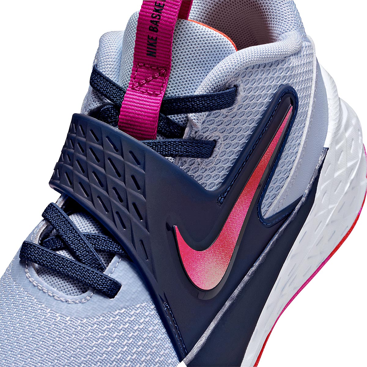 TENIS NIÑA URBANO NIKE  Team Hustle D 12 (PS) GRIS MARINO FIUSHA