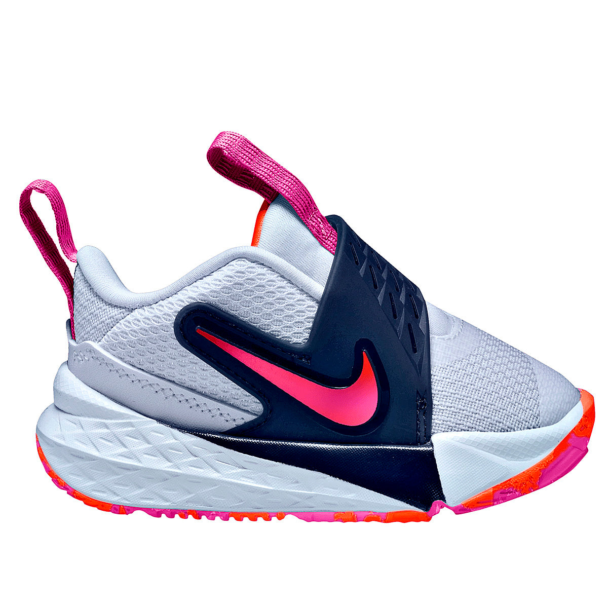 TENIS NIÑA URBANO NIKE  Team Hustle D GRIS MARINO FIUSHA