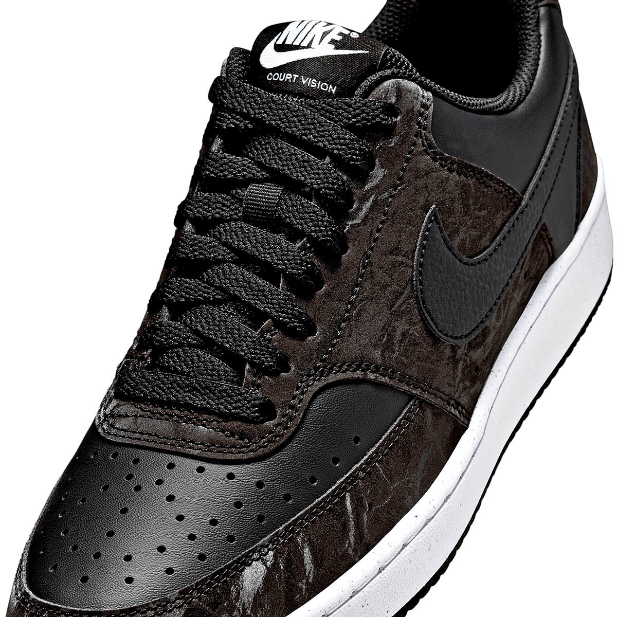 TENIS URBANO MUJER NIKE  Court Vision Lo NEGRO