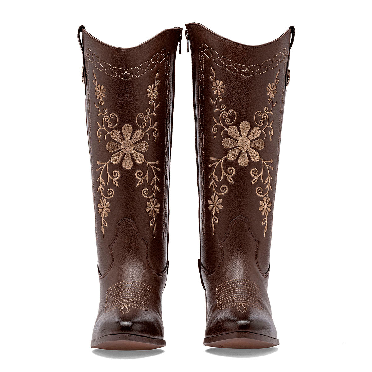 Bota vaquera para Mujer marca Maxim Café Tacon 6cm Tubo 28cm