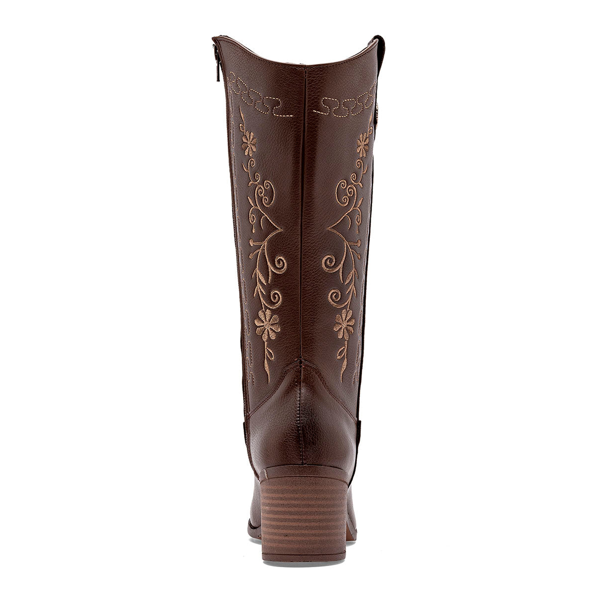 Bota vaquera para Mujer marca Maxim Café Tacon 6cm Tubo 28cm