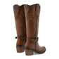 Bota vaquera para Mujer marca Mora west Laila Color Cafe Tacon 6cm Tubo 36cm
