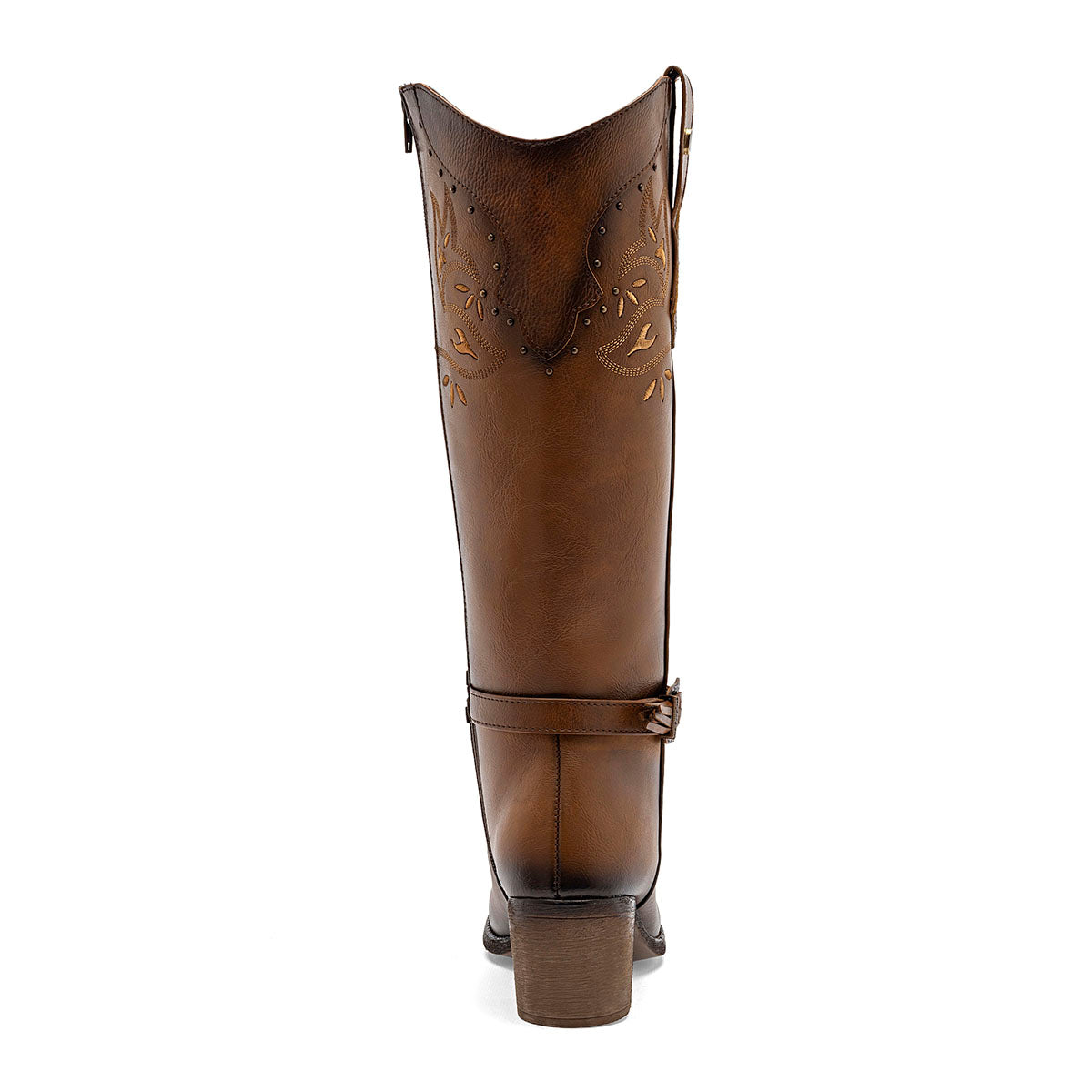 Bota vaquera para Mujer marca Mora west Laila Color Cafe Tacon 6cm Tubo 36cm