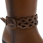 Bota vaquera para Mujer marca Mora west Laila Color Cafe Tacon 6cm Tubo 36cm