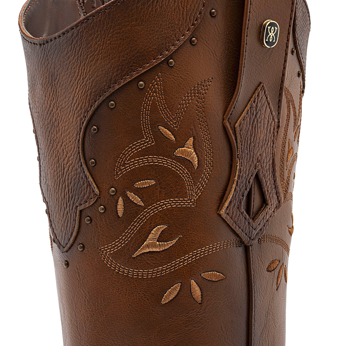 Bota vaquera para Mujer marca Mora west Laila Color Cafe Tacon 6cm Tubo 36cm