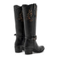 Bota vaquera para Mujer marca Mora west Laila Negro Tacon 6 cm Tubo 36 cm