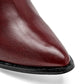 Bota Elegante para Mujer marca Mimar 721 Vino Tacon 8cm Tubo 36cm