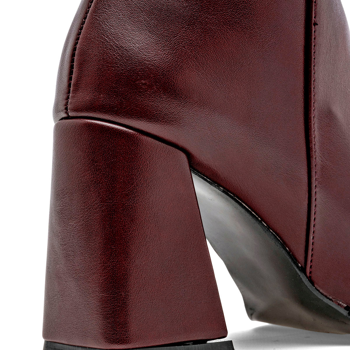 Bota Elegante para Mujer marca Mimar 721 Vino Tacon 8cm Tubo 36cm