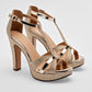 Zapatilla Pietro Alessandro 6064 Para Mujer Color Oro