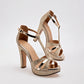 Zapatilla Pietro Alessandro 6064 Para Mujer Color Oro