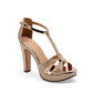 Zapatilla Pietro Alessandro 6064 Para Mujer Color Oro