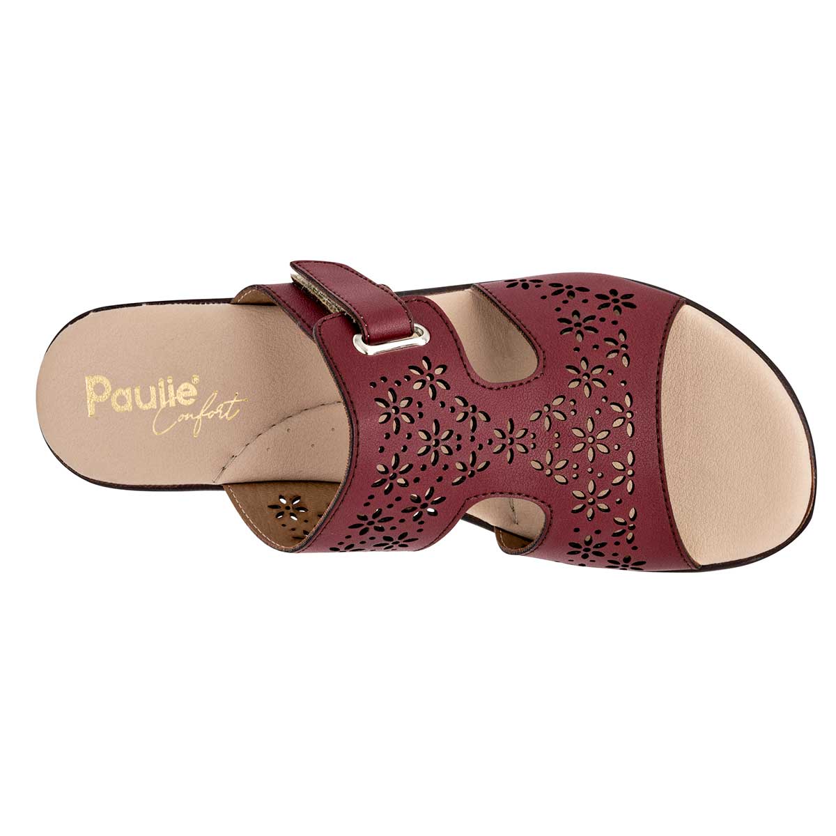 Sandalia Paulie 2616 Mujer Color Vino