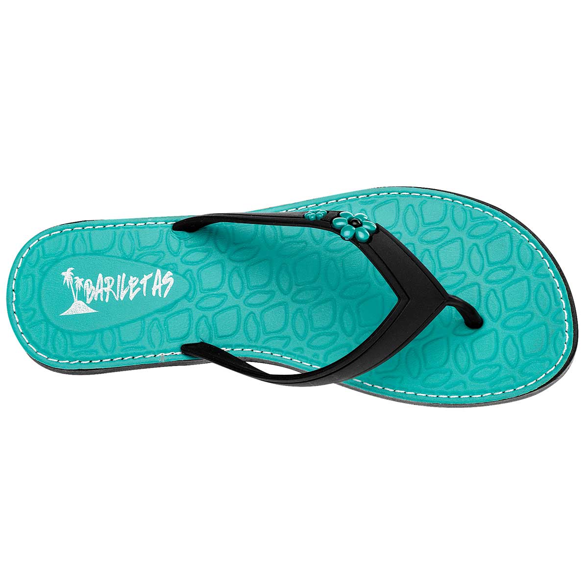 SANDALIA MUJER BARILETAS FLORENCIA NEGRO VERDE