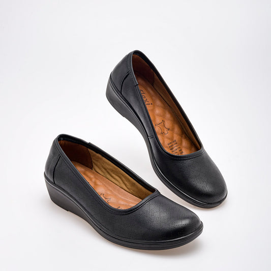 ZAPATO CONFORT MUJER FLEXI 45602 NEGRO