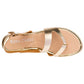 Sandalia Con Hebilla Been Class 11293 Pa. Mujer Color Oro