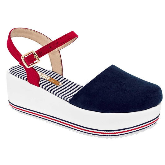 ZAPATO CASUAL MUJER SUHEY 6007 MARINO ROJO