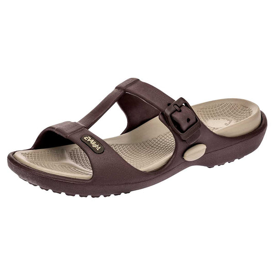 Sandalia Evalight Sktw07 Mujer Color Café