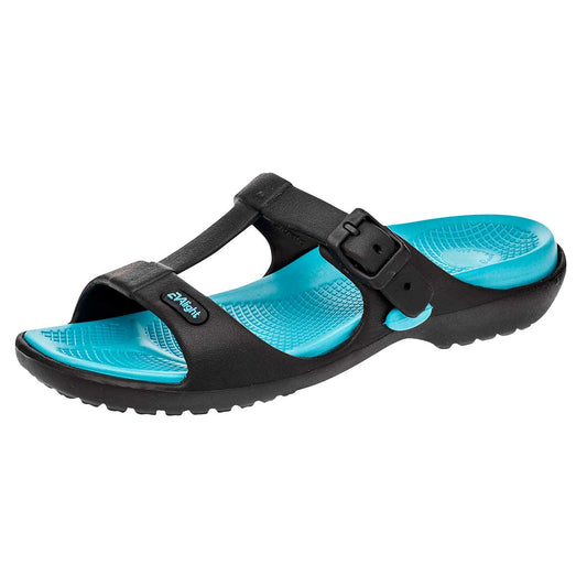 Sandalia Playera Evalight Sktw07 Para Mujer Color Negro