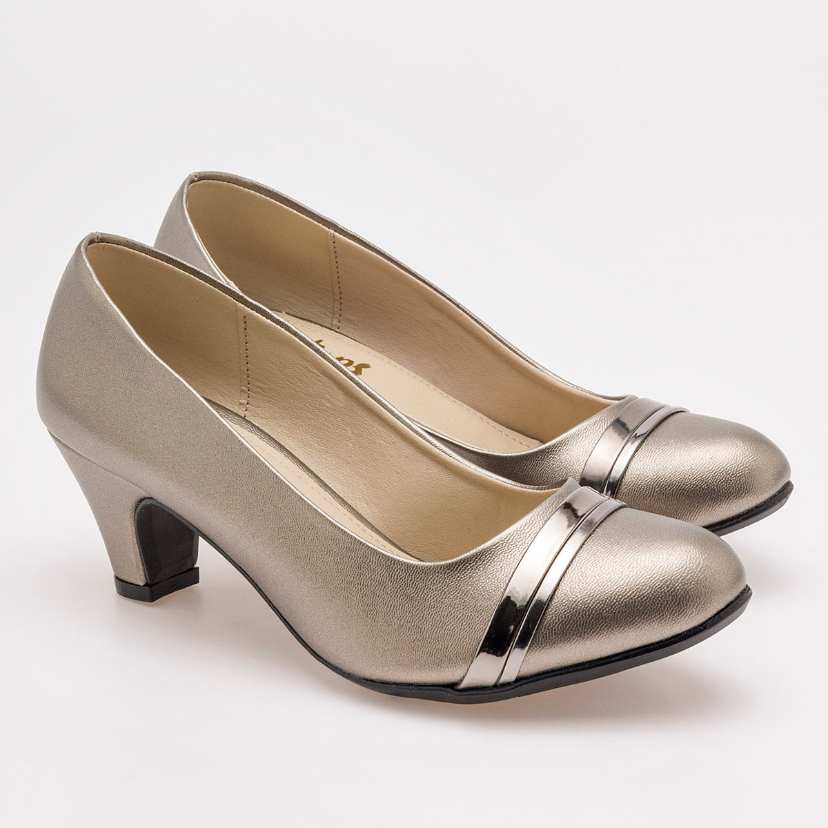 Zapatilla Cerrada Poptops 2553 Para Mujer Color Gris