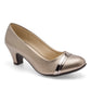 Zapatilla Cerrada Poptops 2553 Para Mujer Color Gris